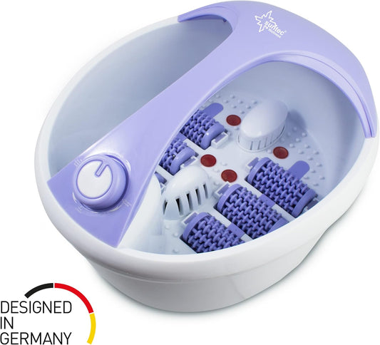 SUNTEC elektrisches Massage Fußbad | Fußmassagegerät mit Vibration, Massage Rollen und Infrarot | Fuß Wanne mit Aufheiz + Wärmefunktion zur Entspannung der Füße | FMA-8663 comfort pro