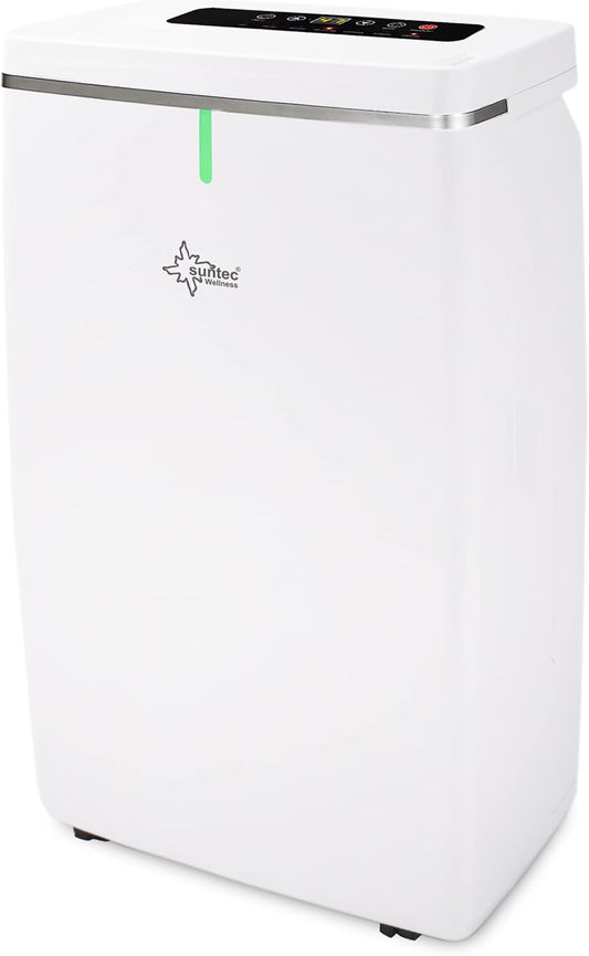 SUNTEC DryFix 20 Lumio Dehumidifier - For Rooms up to 63 m2 or 150 m3 - Room Dehumidifier with 20 L/Day Dehumidification - 3-in-1 Dehumidifier + Air Purifier + Tumble Dryer - Mobile and Electric