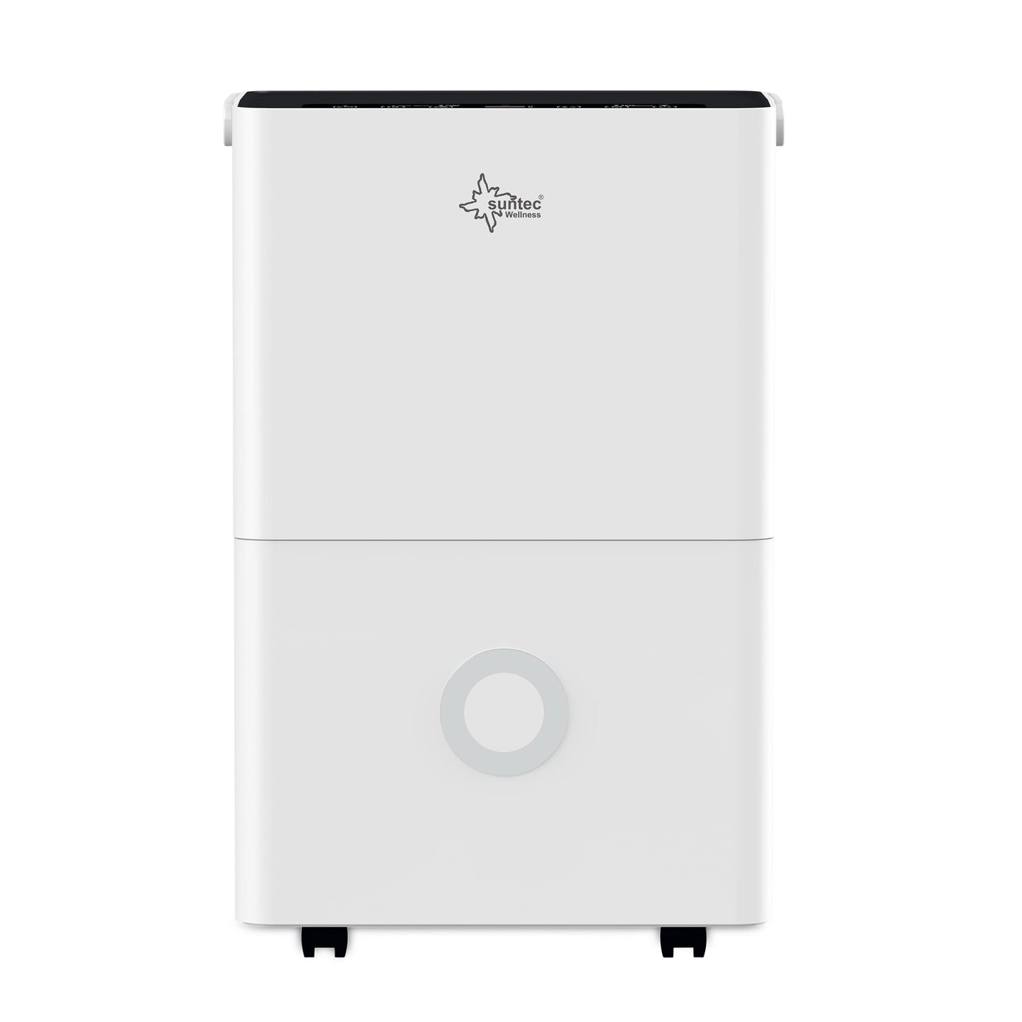 SUNTEC DryFix 12 EQ Dehumidifier - For Rooms up to 34 m2 or 80 m3 - Room Dehumidifier with 12 l/day Dehumidification - 3-in-1 Dehumidifier + Air Purifier + Tumble Dryer - Mobile and Electric White