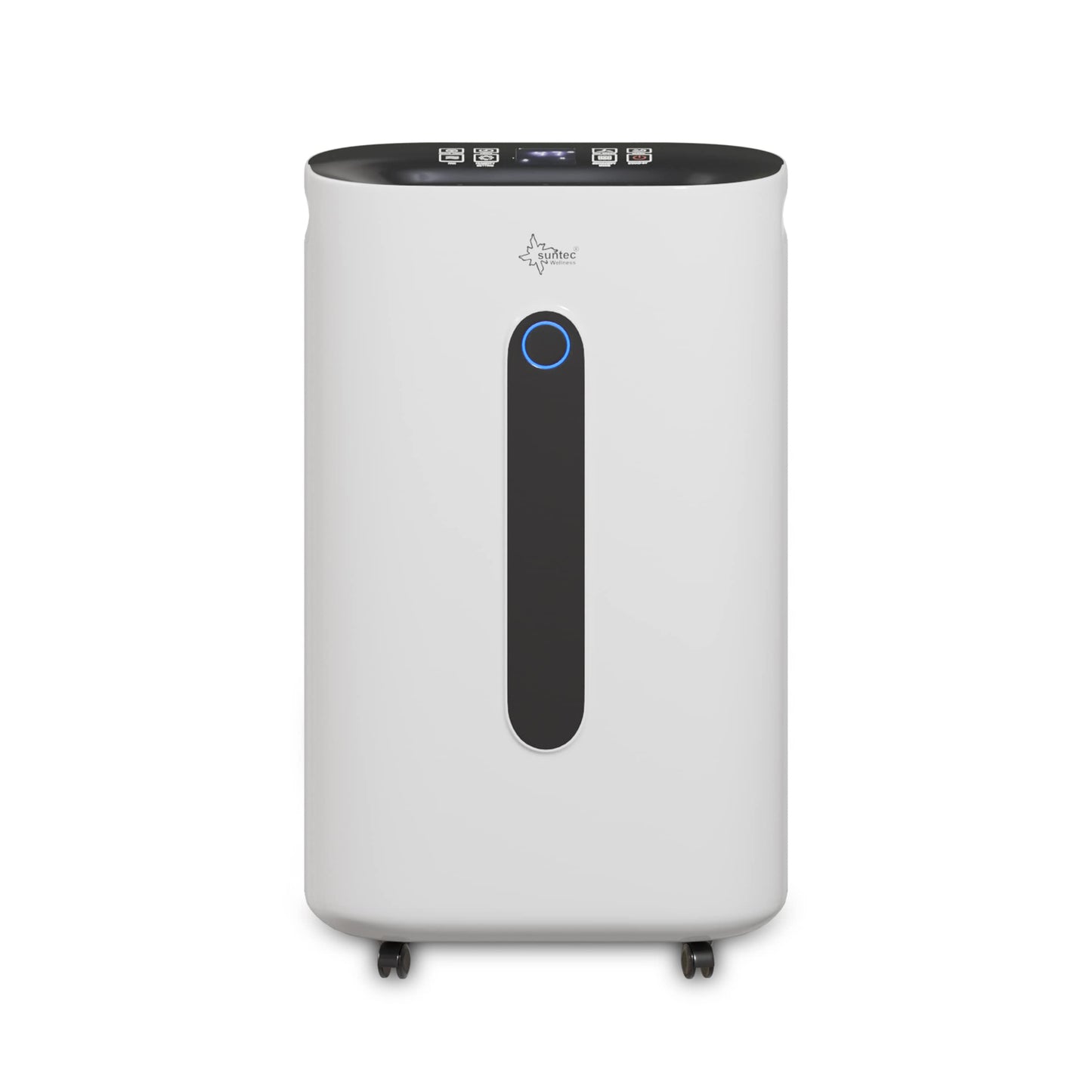 SUNTEC DryFix 12 EQ Dehumidifier - For Rooms up to 34 m2 or 80 m3 - Room Dehumidifier with 12 l/day Dehumidification - 3-in-1 Dehumidifier + Air Purifier + Tumble Dryer - Mobile and Electric White
