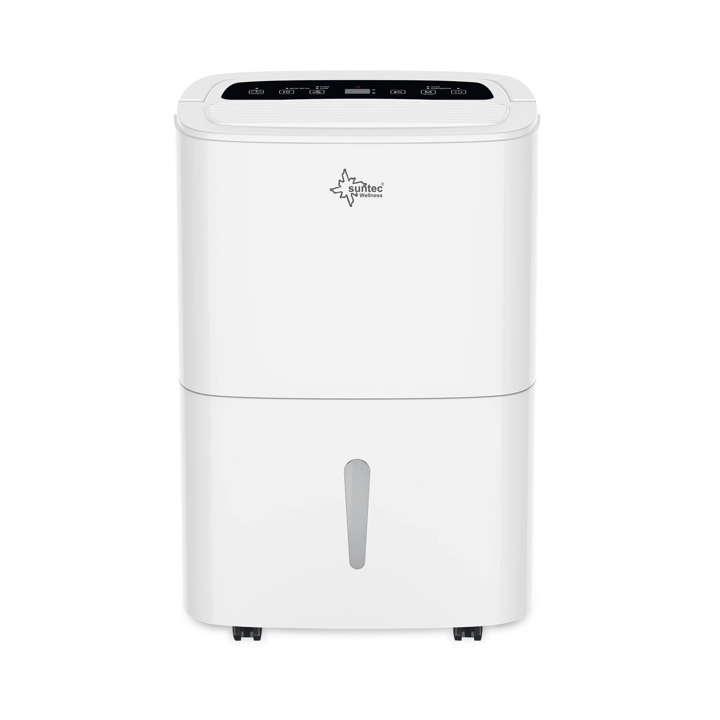 SUNTEC DryFix 12 EQ Dehumidifier - For Rooms up to 34 m2 or 80 m3 - Room Dehumidifier with 12 l/day Dehumidification - 3-in-1 Dehumidifier + Air Purifier + Tumble Dryer - Mobile and Electric White