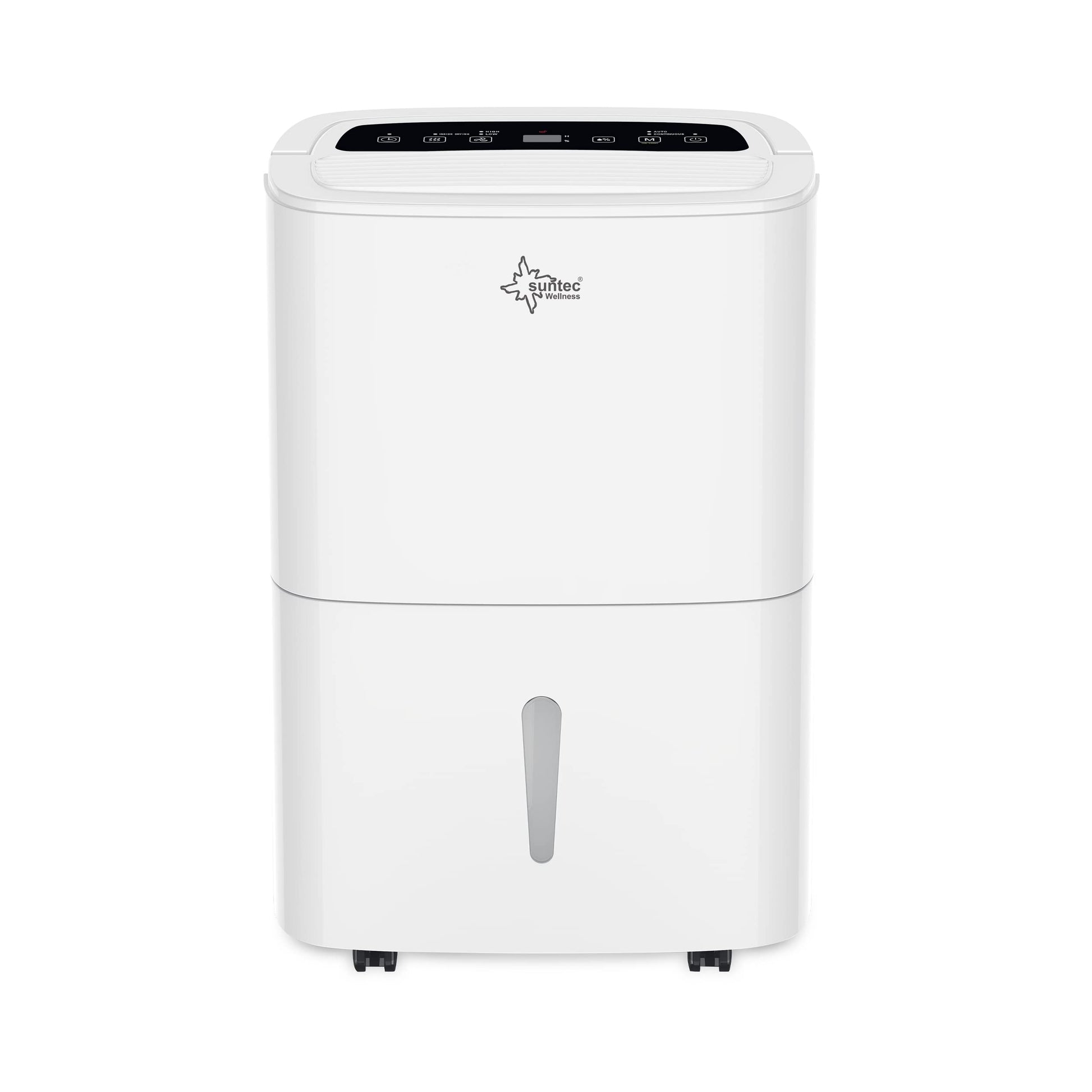 SUNTEC DryFix 12 EQ Dehumidifier - For Rooms up to 34 m2 or 80 m3 - Room Dehumidifier with 12 l/day Dehumidification - 3-in-1 Dehumidifier + Air Purifier + Tumble Dryer - Mobile and Electric White