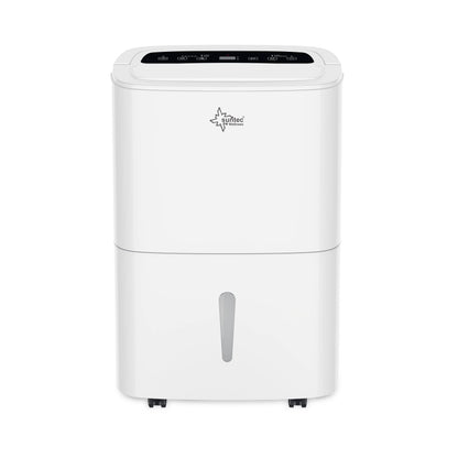 SUNTEC DryFix 12 EQ Dehumidifier - For Rooms up to 34 m2 or 80 m3 - Room Dehumidifier with 12 l/day Dehumidification - 3-in-1 Dehumidifier + Air Purifier + Tumble Dryer - Mobile and Electric White