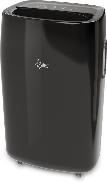 SUNTEC Mobiles lokales Klimagerät Progress 12.000 Eco R290 | Klimaanlage für Räume bis 60 qm | Abluftschlauch | Kühler und Entfeuchter mit ökologischem Kühlmittel | 12.000 BTU/h | Für Wohnung und Büro