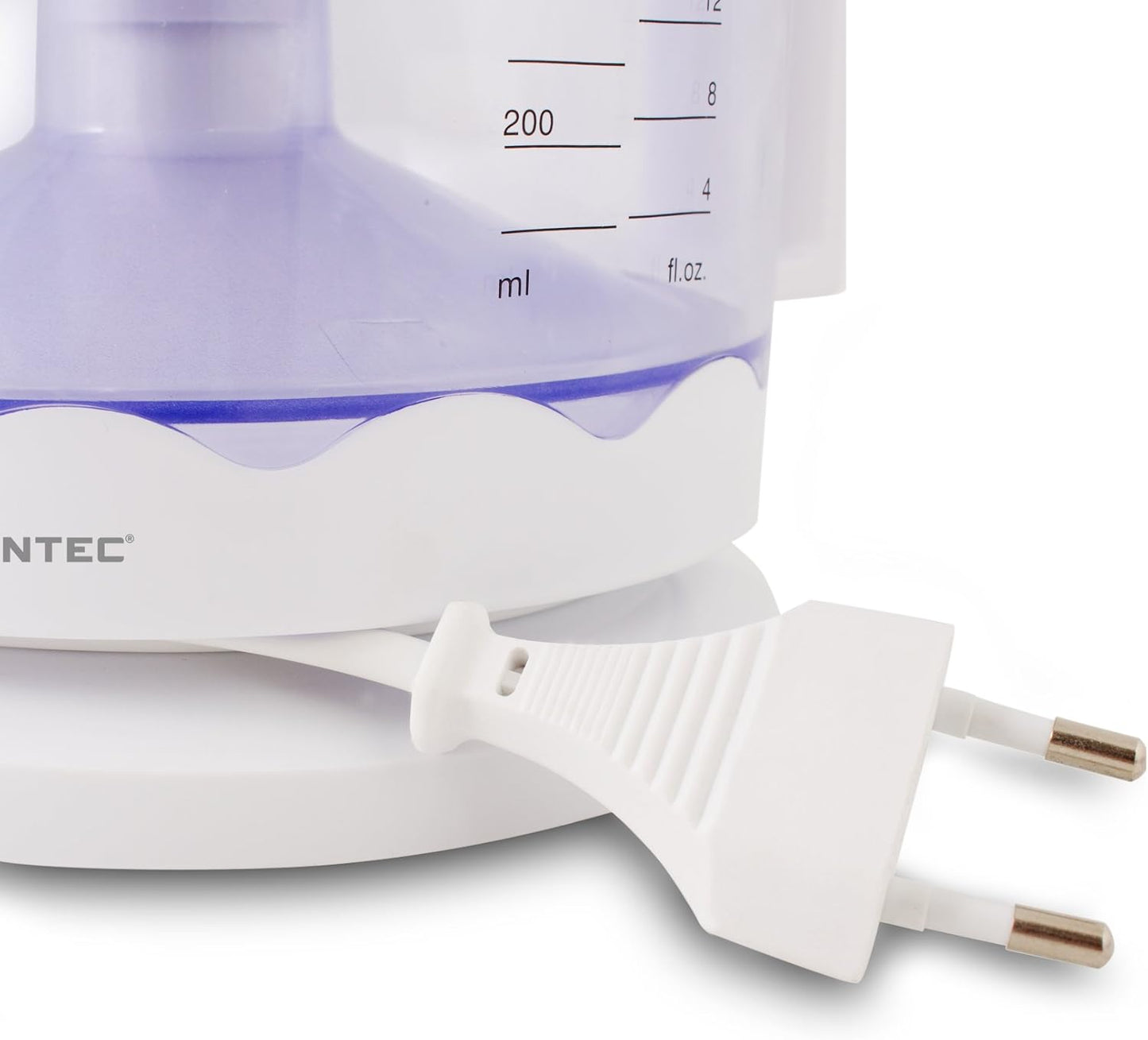 SUNTEC Zitruspresse ZIP-8427 comfort – Elektrisch mit Sieb & abnehmbarem Saft Behälter – Kleine Kunststoff Saftpresse für Orangen + Zitronen + Limetten – Elektrische Presse BPA frei mit max 25 Watt