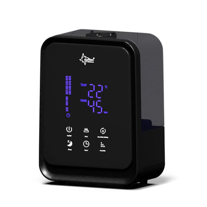 Suntec Monsun Ultrasonic Humidifier 2500 Moodlight [for Rooms up to 90 m (~ 38 M²), 2 Mist Nozzles with 3 Spray Settings Aroma Function LED Colour Change Display Maximum 250 ml/hr/Maximum 28 W]
