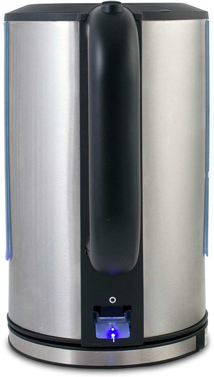Suntec WAK-8304 Stainless Steel Kettle - Quick Boiling | 1.5 Litres | Powerful with Max 3100 Watt | Automatic Shut-Off | Removable Limescale Filter | with Lighting in Blue