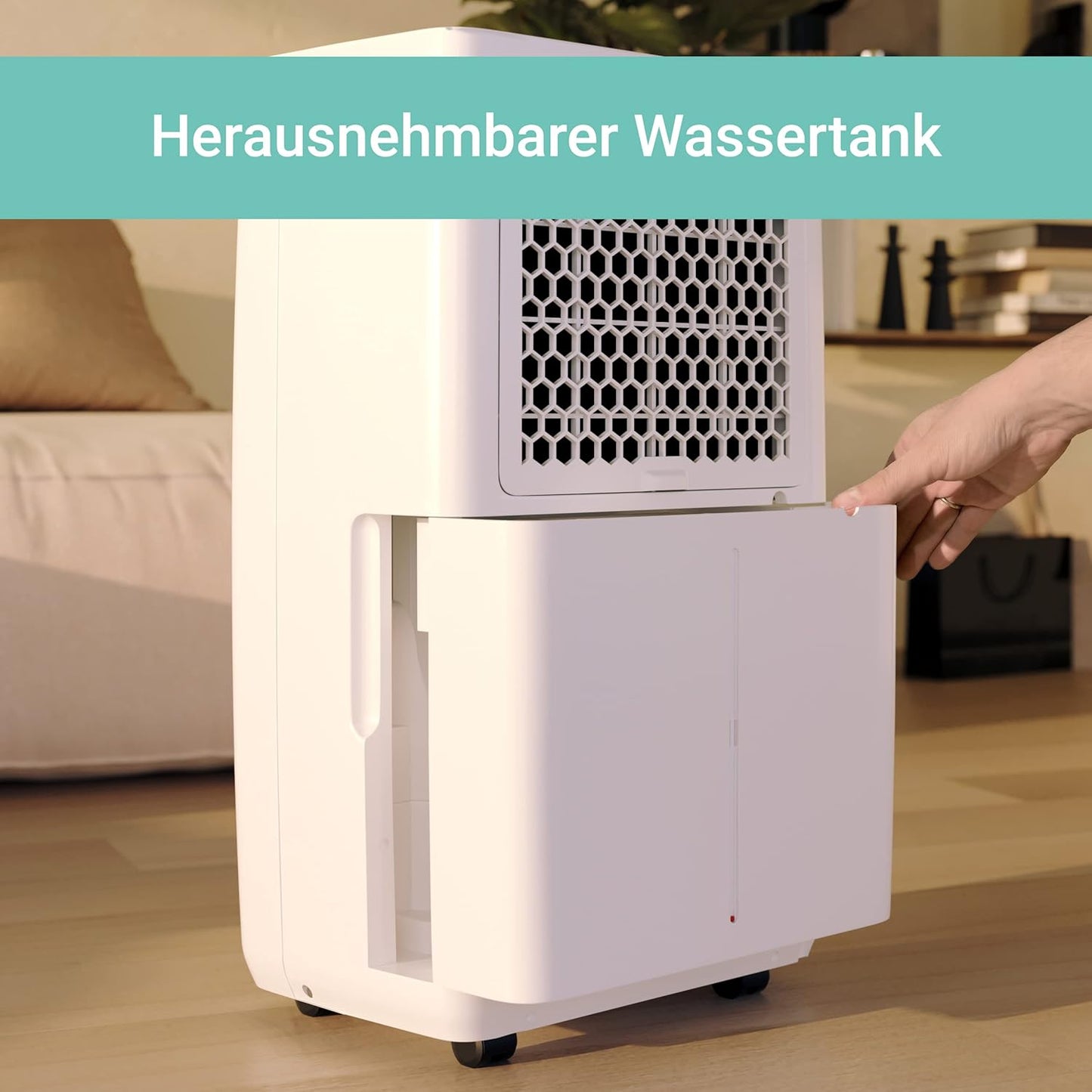 SUNTEC DryFix 20 Lumio Dehumidifier - For Rooms up to 63 m2 or 150 m3 - Room Dehumidifier with 20 L/Day Dehumidification - 3-in-1 Dehumidifier + Air Purifier + Tumble Dryer - Mobile and Electric