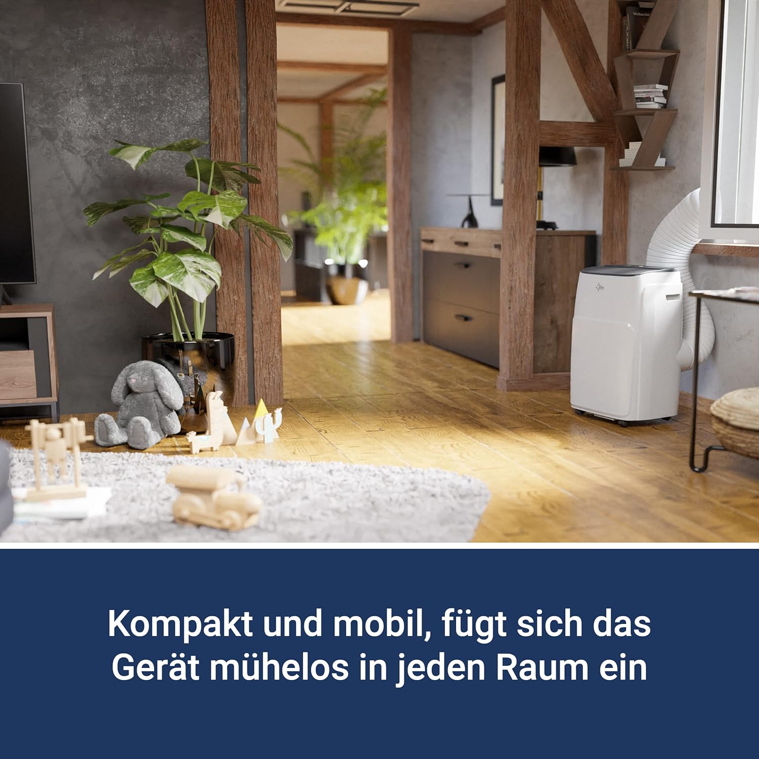 SUNTEC Impuls 3.5 Eco R290 App Mobile Air Conditioner Quiet with Smart App Control, Dehumidifier for Rooms up to 60 m² Mobile Cooling & Heating for Home - 12,000 BTU - 3,517 W