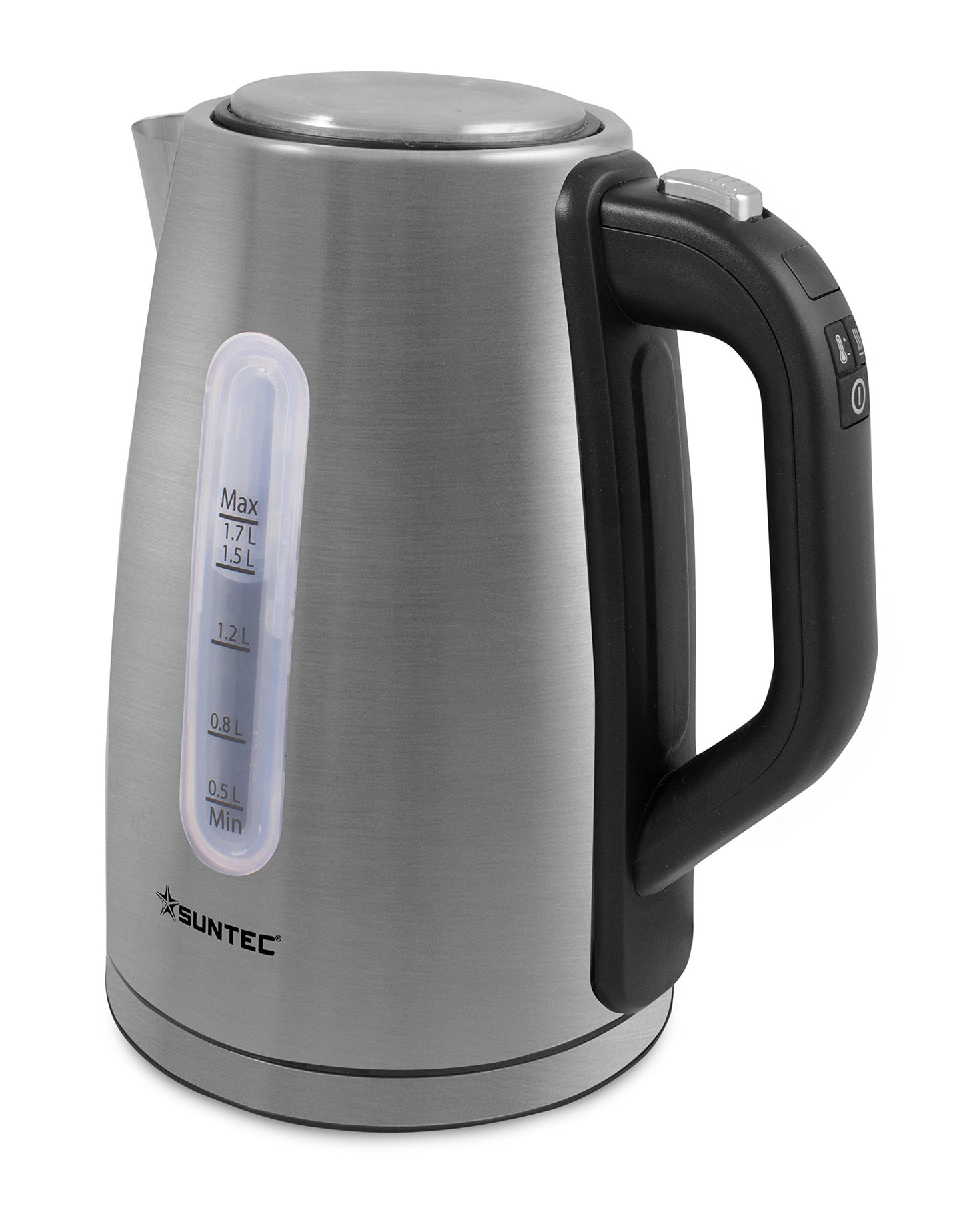Suntec WAK-8304 Stainless Steel Kettle - Quick Boiling | 1.5 Litres | Powerful with Max 3100 Watt | Automatic Shut-Off | Removable Limescale Filter | with Lighting in Blue