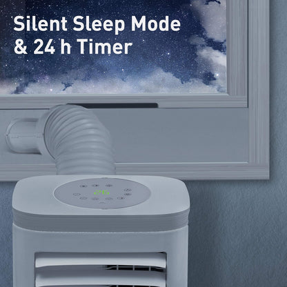 Suntec Freeze 9,000 Eco R290 Mobile Local Air Conditioner for Rooms up to 80 m3 (34 m2) Includes Exhaust Hose Cooler and Dehumidifier with Ecological Coolant R290 9,000 BTU/h