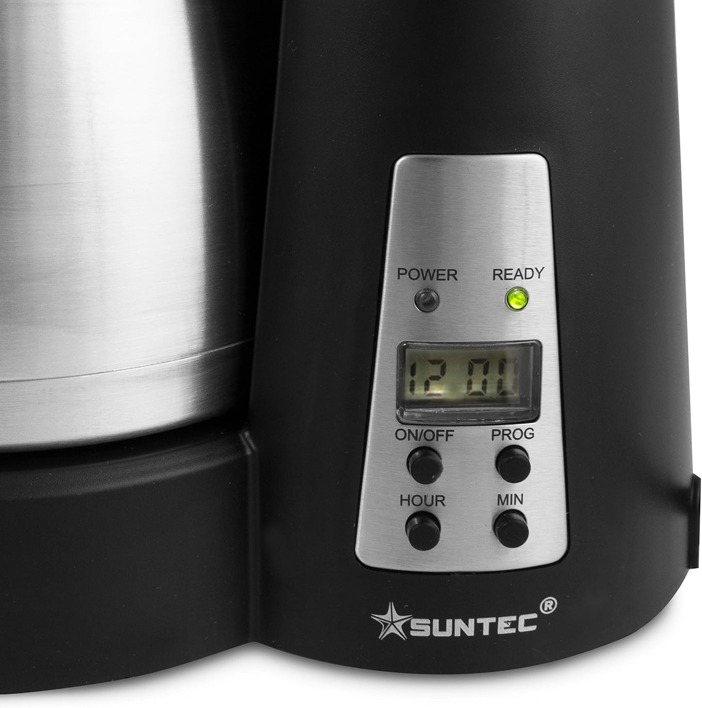 Suntec Wellness Suntec Filter Kaffeemaschine kam-9004 UK Plug [mit Timer Programmierung + antidrop Funktion, Vakuum Krug (1,0 l), max. 800 Watt]